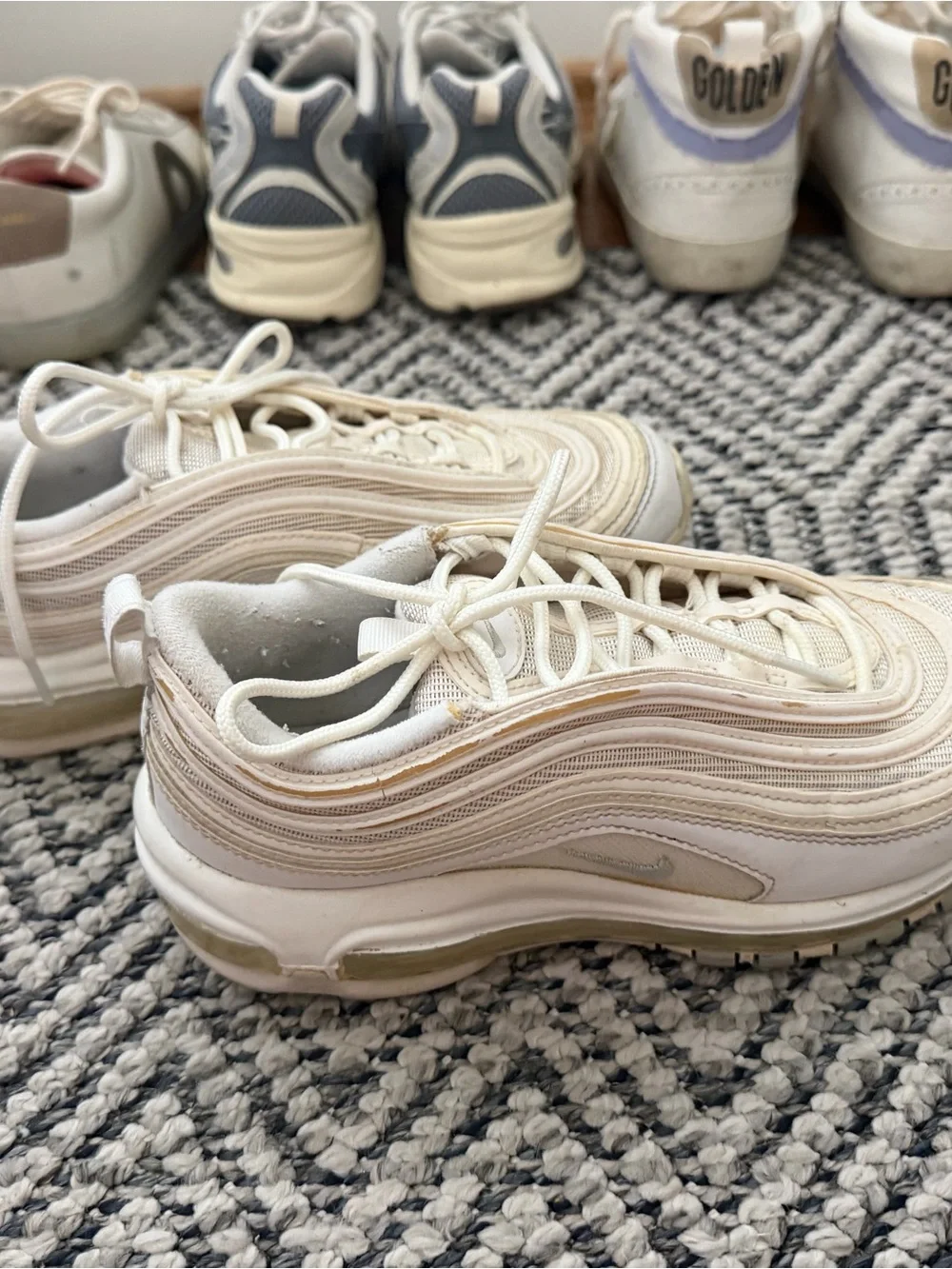 Nike Air Max 97 Sneakers in Cream and White
